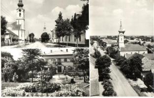 Harta - 4 db MODERN városképes lap, köztük 1 fotó, Fő utca, Ifjúsági park a Tanácsházzal, csónakázók...