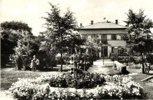 Harta - 4 db MODERN városképes lap, köztük 1 fotó, Fő utca, Ifjúsági park a Tanácsházzal, csónakázók...