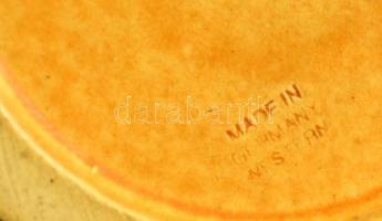 Modern német kerámia söröskupa ón fedéllel / Ceramic beer-jug with tin lid 26 cm