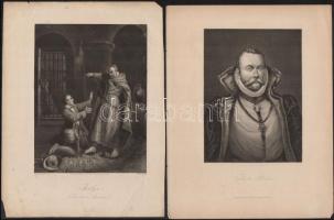 cca 1866 7 db különféle nyomat és metszet, többek közt Bugát Pál, Lenhossék Mihály, gróf Széchényi F...