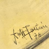 Szabó Zoltán (1929-2014): Stromfeld Aurél portréja, pasztell, papír, jelzett, kis sérüléssel, 78×57 ...