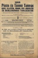 1944 Posta és távíró tarifák