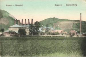 Brassó, Kronstadt, Brasov; Fabrica de cement / Schneckenberg / Csigahegy, cementgyár / cement factory (EK)