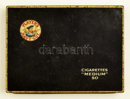 Players Navy Cut fém cigarettásdoboz, kopásokkal, 15×11×1,5 cm