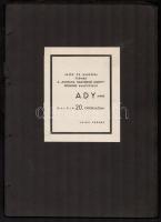Lajos Ferenc: Ady: Sírni, sírni, sírni. Lajos Ferenc 12 rajza. [Bp.], [1939], Szépmíves Műhely. Sérü...