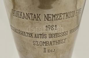 1981 Versenyserleg "Rokkantak nemzetközi éve 1981, Mozgássérültek autós ügyességi versenye Szom...