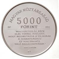 2011. 5000Ft Ag "Bibó István" tanúsítvánnyal T:PP