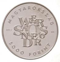 2013. 5000Ft Ag "Weöres Sándor" tanúsítvánnyal T:PP