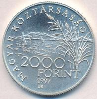 1997. 2000Ft Ag "Régi balatoni hajók - Helka, Kelén" tanúsítvánnyal T:BU