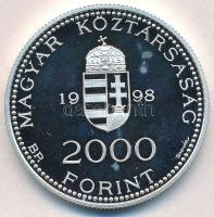 1998. 2000Ft Ag "Integráció az EU-ba - EURO II" T:PP