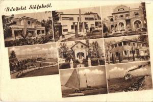 Siófok - 3 db MODERN városképes lap / 3 MODERN town-view postcards
