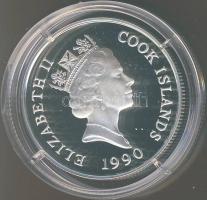 Cook szigetek 1990. 10$ Ag "Nyári olimpia Barcelona-futás T:PP Tanúsítvánnyal!