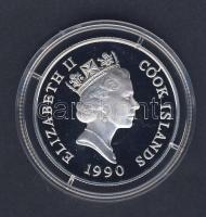 Cook szigetek 1990. 10$ Ag "Nyári olimpia Barcelona-futás T:PP Tanúsítvánnyal!
