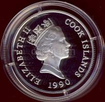 Cook szigetek 1990. 10$ Ag "Nyári olimpia Barcelona-futás T:PP Tanúsítvánnyal!