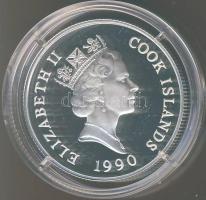 Cook szigetek 1990. 10$ Ag "Nyári olimpia Barcelona-futás T:PP Tanúsítvánnyal!