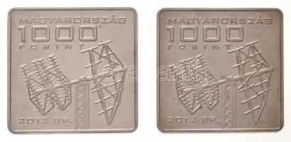 2012. 1000Ft "MASAT-1, az első magyar műhold" (2xklf) T:PP,BU fo