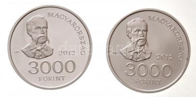 2012. 3000Ft Ag "Madách Imre" (2xklf) mindkettő tanúsítvánnyal T:PP,BU
