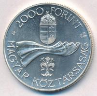 1996. 2000Ft Ag "Ötvenéves a Forint" T:BU ujjlenyomat
