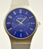 Bahlsen fémszíjas, vízálló, elemes karóra, használatlan, eredeti dobozában, d: 3,5 cm