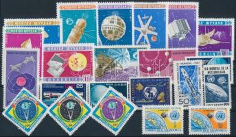 1966-1968 Space travel, space research 21 stamps + 1 block 1966-1968  Űrutazás, űrkutatás 21 klf bél...