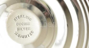 Ezüst(Ag) talpas kínáló, hibátlan, jelzett, m: 23,5 cm, d: 15,5 cm