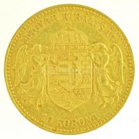1912KB 10K Au "Ferenc József" (3,37g/0.900) T:2 kis ph.
 Hungary 1912KB 10 Korona Au &quo...