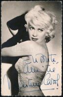 Martine Carol (1920-1967) francial színésznő dedikált fotólapja / with autograph signature