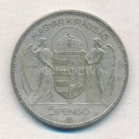 1930. 5P Ag "Horthy jobbra" T:2-,3 Adamo P8