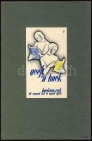 Linómetszetek gyűjteménye: 14 db külföldi (csehszlovák, lengyel, holland) sok szignálva