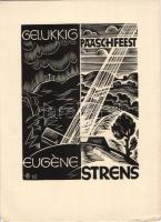 Hagyaték tétel: 37db vegyes külföldi rézkarc, metszet, különféle nyomatok, sok a tervező szignójával...