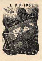 Hagyaték tétel: 37db vegyes külföldi rézkarc, metszet, különféle nyomatok, sok a tervező szignójával...