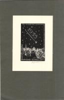 Hagyaték tétel: 37db vegyes külföldi rézkarc, metszet, különféle nyomatok, sok a tervező szignójával...