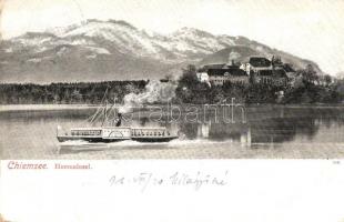 Chiemsee, Herreninsel, steamship (EK)