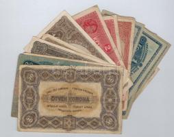 1913-1923. 20db-os vegyes magyar korona bankjegy tétel T:III,III-