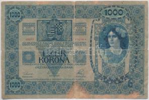 1902. 1000K + 1918. 200K "A 20?4" hullámos hátlap + 1923. 100K "Magyar Pénzjegynyomda...