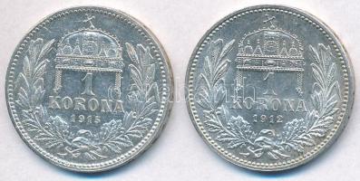 1912KB-1915KB 1K Ag "Ferenc József" (2x) T:1-
Adamo K5.1