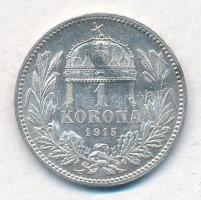 Vegyes: 1915KB 1K Ag "Ferenc József" + Kanada 1950. 25c Ag T:2,2-