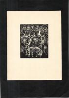 Nagy hagyaték tétel: 64db vegyes magyar rézkarc, metszet, ex libris, különféle nyomatok, sok a terve...