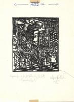 Nagy hagyaték tétel: 64db vegyes magyar rézkarc, metszet, ex libris, különféle nyomatok, sok a terve...