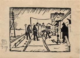 Nagy hagyaték tétel: 64db vegyes magyar rézkarc, metszet, ex libris, különféle nyomatok, sok a terve...