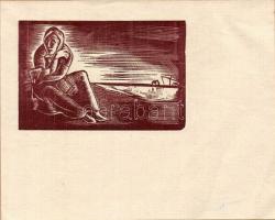 Nagy hagyaték tétel: 64db vegyes magyar rézkarc, metszet, ex libris, különféle nyomatok, sok a terve...