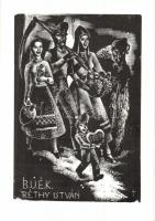 Nagy hagyaték tétel: 64db vegyes magyar rézkarc, metszet, ex libris, különféle nyomatok, sok a terve...