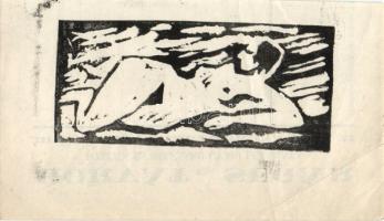 Nagy hagyaték tétel: 64db vegyes magyar rézkarc, metszet, ex libris, különféle nyomatok, sok a terve...