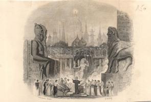 Nagy hagyaték tétel: 64db vegyes magyar rézkarc, metszet, ex libris, különféle nyomatok, sok a terve...