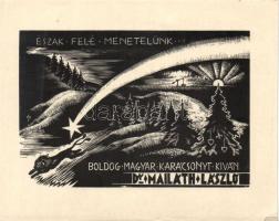 Nagy hagyaték tétel: 64db vegyes magyar rézkarc, metszet, ex libris, különféle nyomatok, sok a terve...