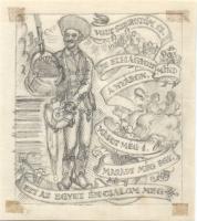 Nagy hagyaték tétel: 64db vegyes magyar rézkarc, metszet, ex libris, különféle nyomatok, sok a terve...