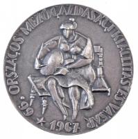 1967. 66. Országos Mezőgazdasági Kiállítás és Vásár / II. díj ezüstözöttt díjérem (70mm) T:2