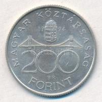 1994. 200Ft Ag "Deák" (2x) T:2 kis ph