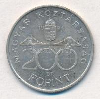 1994. 200Ft Ag "Deák" (2x) T:2 kis ph