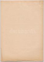 1943. "51. Magyar Kir. Osztálysorsjáték" értesítő levél a sorsjátékról, kitöltetlen T:III ...